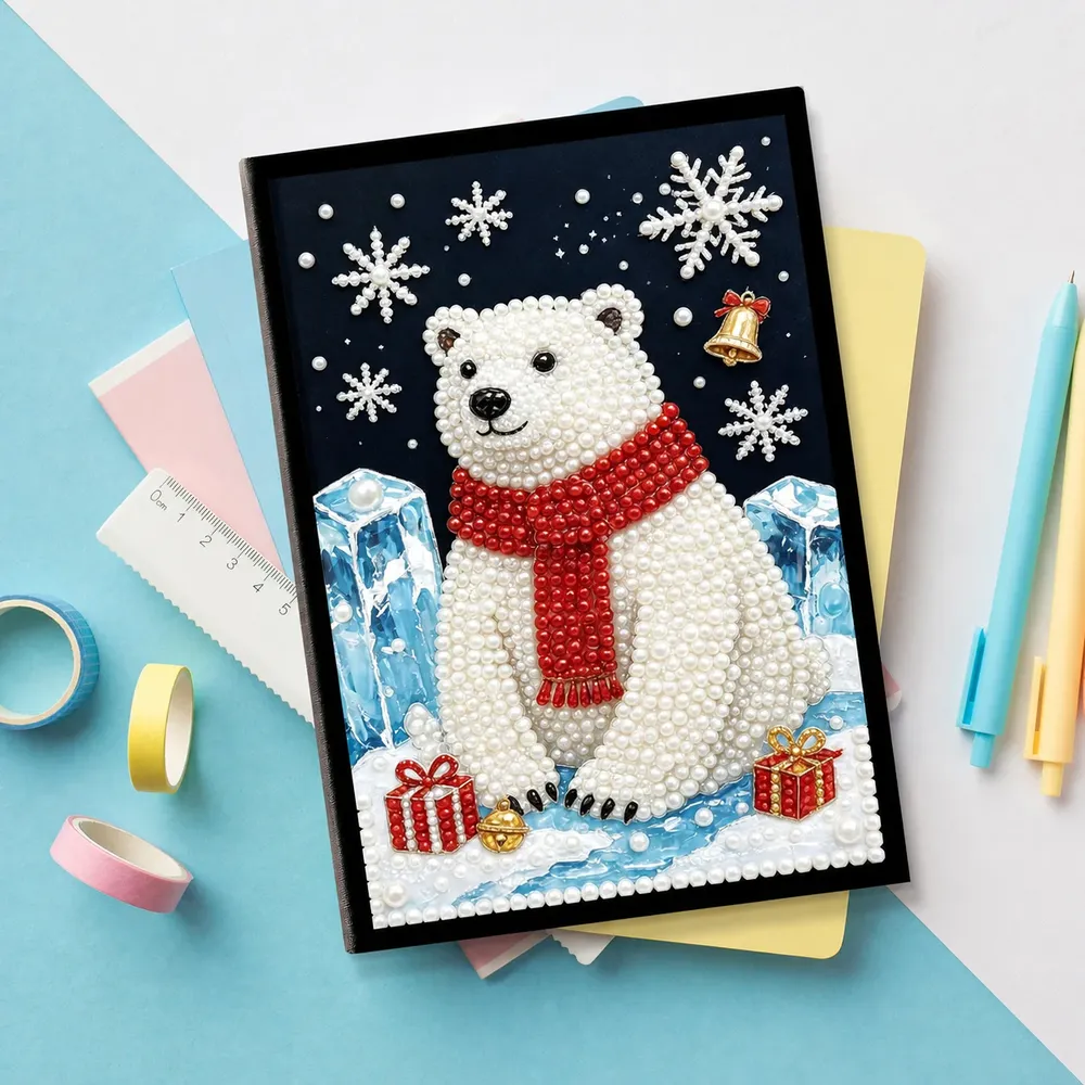 Diamantmalerei Notizbuch Weihnachten Zwerg Spezialform