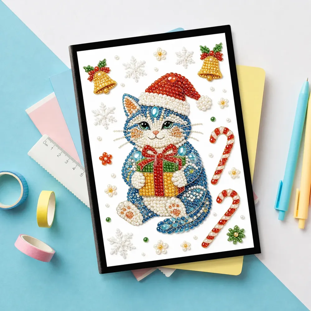Diamantmalerei Notizbuch Weihnachten Zwerg Spezialform