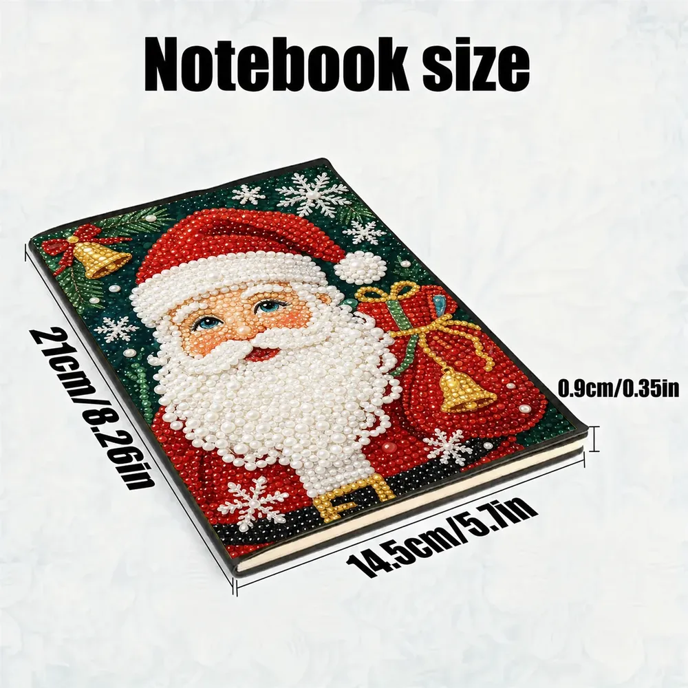Diamantmalerei Notizbuch Weihnachten Zwerg Spezialform