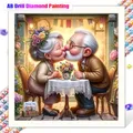 Diamantmalerei Oma Opa Porträt 30 bis 40 cm AB – 1