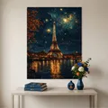 Diamantmalerei Paris Nachtszene 20 bis 60 cm rund – 3