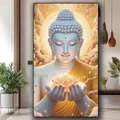 Diamantmalerei Pilz Buddha 20 bis 60 cm rund oder eckig – 1