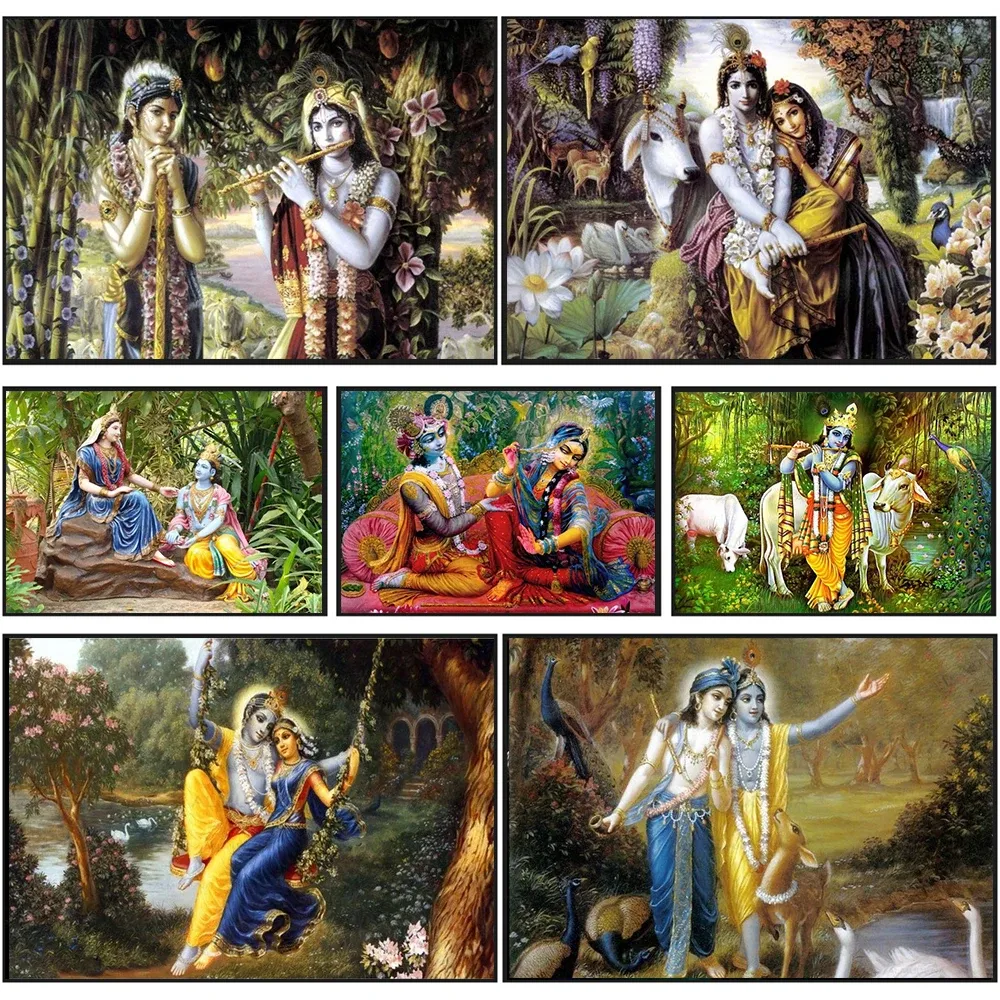 Diamantmalerei Radha Krishna 20 bis 50 cm