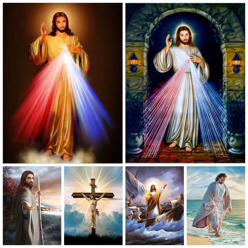 Diamantmalerei Religiöse Figuren 20 bis 70 cm