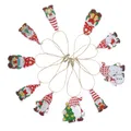 Diamantmalerei Schlüsselanhänger Weihnachtsmann 10 Stück – 1