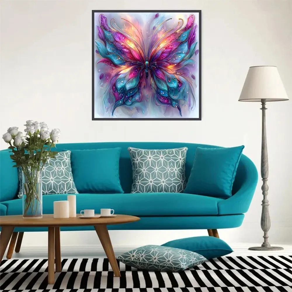 Diamantmalerei Schmetterling Tier 20x20 bis 50x50cm