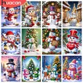 Diamantmalerei Schneemann 20 x 30 bis 50 x 70 cm rund/eckig – 1