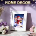 Diamantmalerei Schneemann 20 x 30 bis 50 x 70 cm rund/eckig – 3