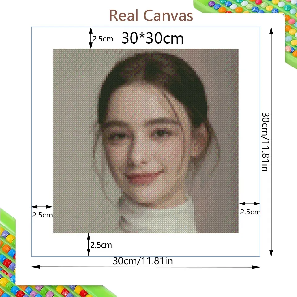 Diamantmalerei Set 25 cm bis 35 cm quadratisch rund