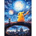 Diamantmalerei Set Pokémon 20x25 bis 50x70 cm – Farbe WEISS (01)