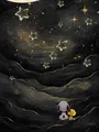 Diamantmalerei Snoopy Sternenhimmel Cartoon Kunst Kinderzimmer Wanddeko – Farbe Transparent (15)