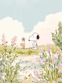 Diamantmalerei Snoopy Sternenhimmel Cartoon Kunst Kinderzimmer Wanddeko – Farbe hellgrün (11)