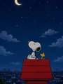 Diamantmalerei Snoopy Sternenhimmel Cartoon Kunst Kinderzimmer Wanddeko – Farbe Pflaume (19)
