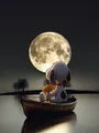 Diamantmalerei Snoopy Sternenhimmel Cartoon Kunst Kinderzimmer Wanddeko – Farbe Schokolade (21)