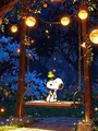 Diamantmalerei Snoopy Sternenhimmel Cartoon Kunst Kinderzimmer Wanddeko – Farbe Dunkelgrau (18)