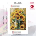 Diamantmalerei Sonnenblumen Vase 20x30 bis 50x70cm – 2