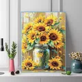 Diamantmalerei Sonnenblumen Vase 20x30 bis 50x70cm – 3