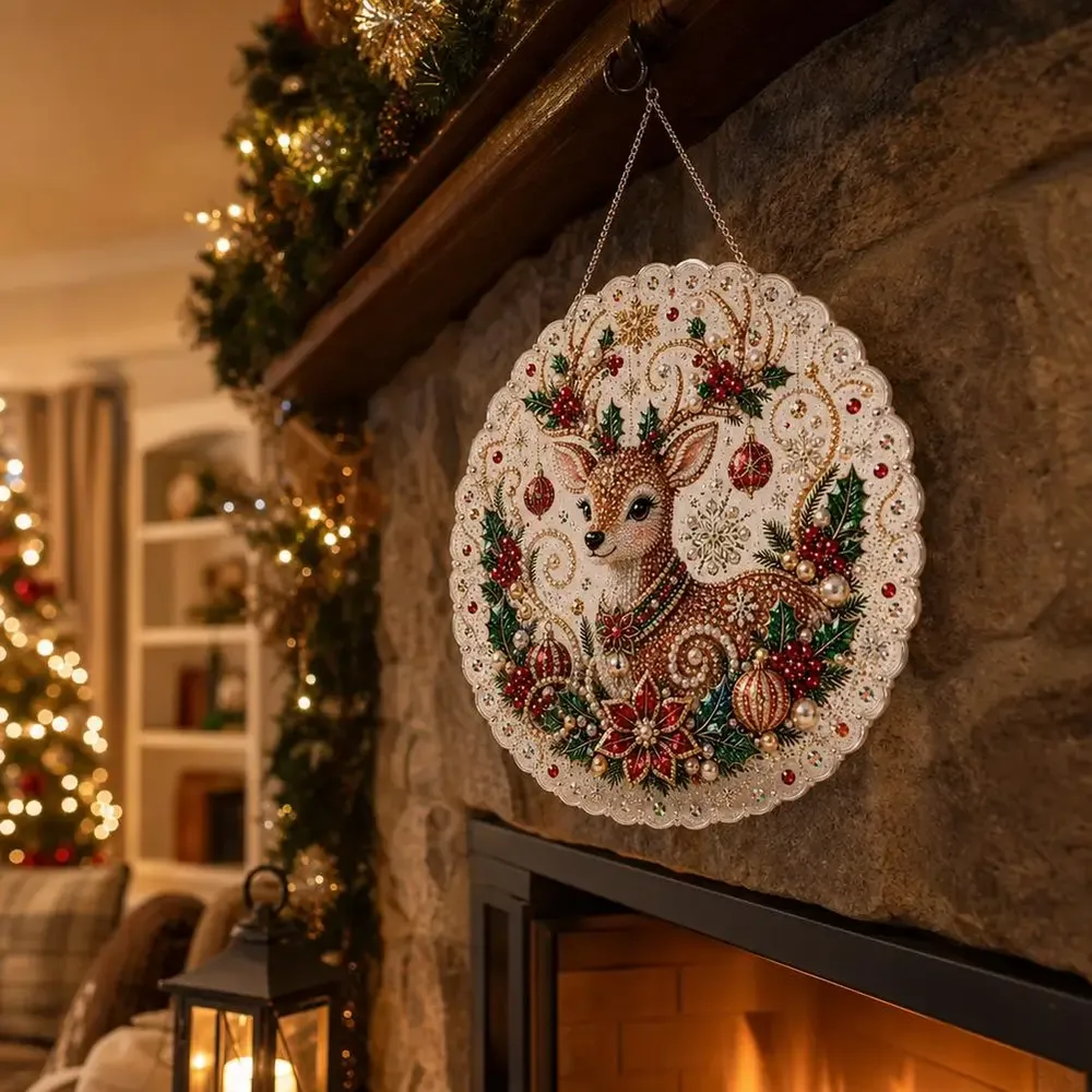Diamantmalerei Sonnenfänger Weihnachten 20 cm