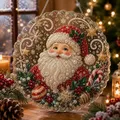 Diamantmalerei Sonnenfänger Weihnachtsmann Schneeflocke DIY – 4