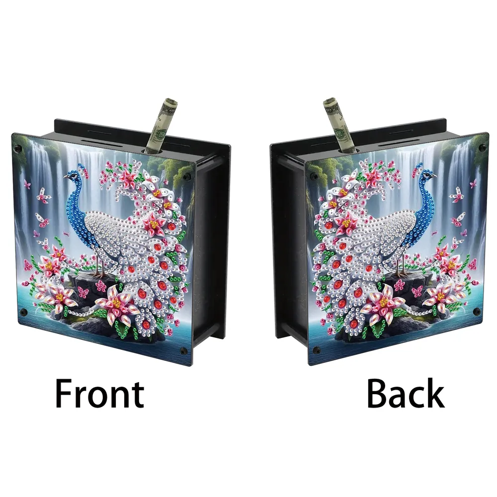 Diamantmalerei Spardose Tiere Blumen Spezialform