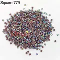 Diamantmalerei Steine AB quadratisch 10 g bis 500 g bunt – Farbe AB Square 779