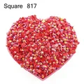 Diamantmalerei Steine AB quadratisch 10 g bis 500 g bunt – Farbe AB Square 817