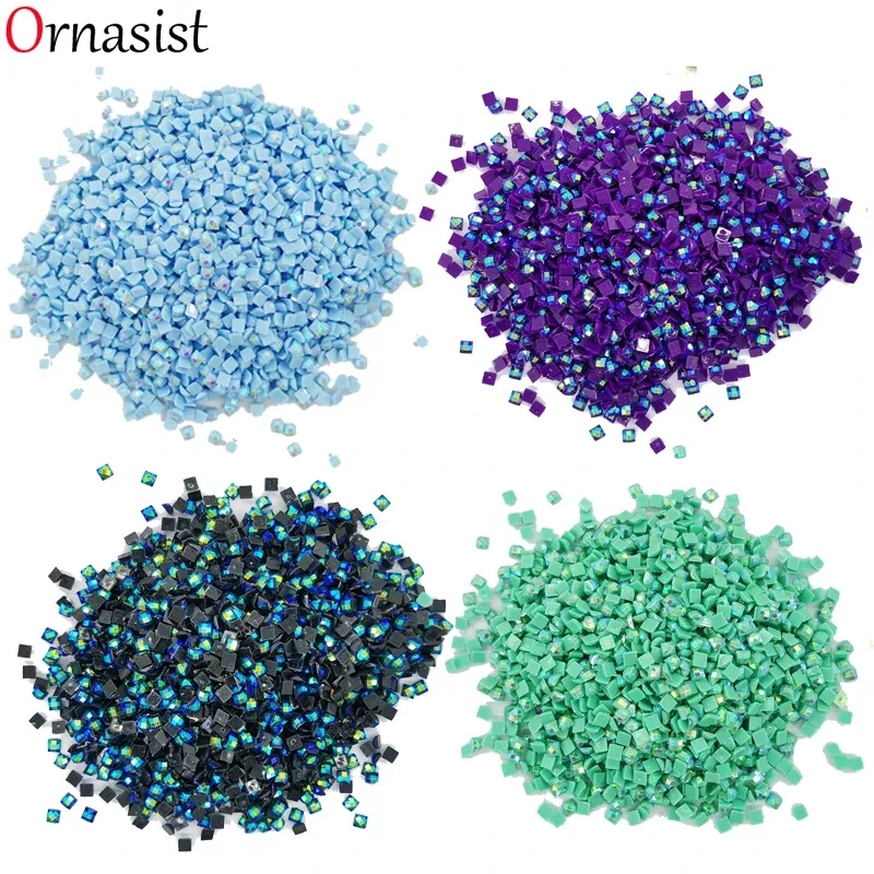 Diamantmalerei Steine AB quadratisch 10 g bis 500 g bunt