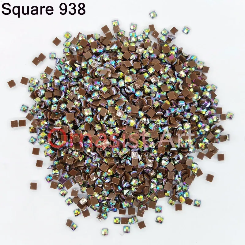 Diamantmalerei Steine AB quadratisch 10 g bis 500 g bunt