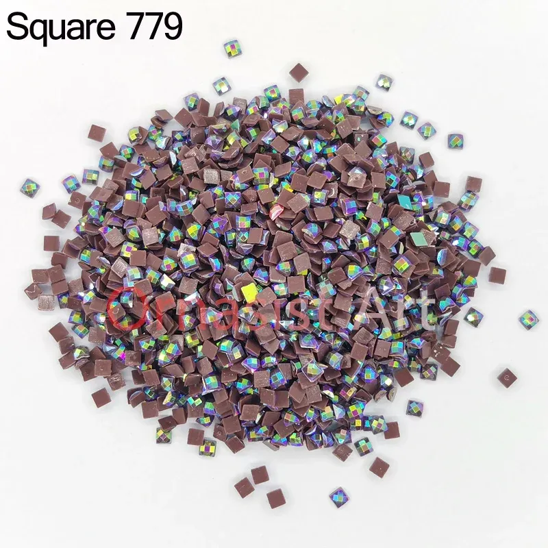 Diamantmalerei Steine AB quadratisch 10 g bis 500 g bunt