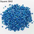Diamantmalerei Steine AB quadratisch 20 g bis 1000 g bunt – Color AB Square 3842