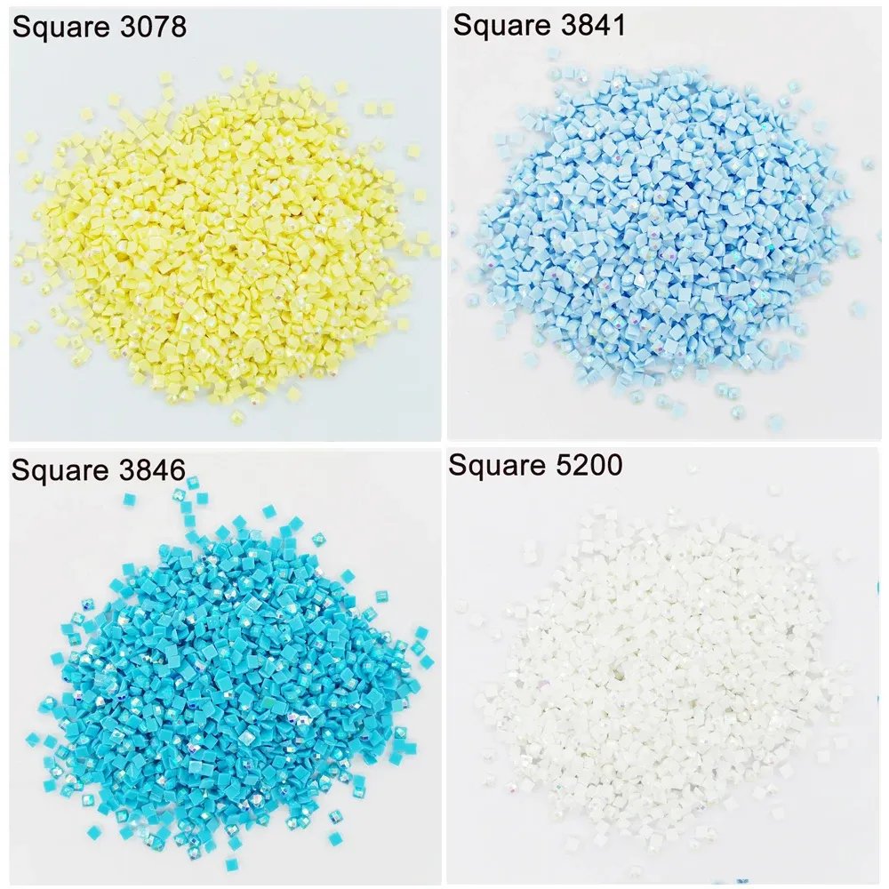 Diamantmalerei Steine AB quadratisch 20 g bis 1000 g bunt