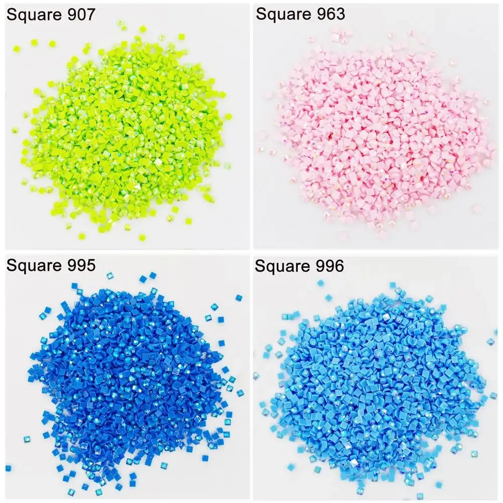 Diamantmalerei Steine AB quadratisch 20 g bis 1000 g bunt