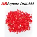 Diamantmalerei Steine AB quadratisch 50 g bunt Harz – Farbe AB square drill-666