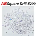 Diamantmalerei Steine AB quadratisch 50 g bunt Harz – Farbe AB square drill-5200