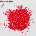 Diamantmalerei Steine AB rund 50 g bis 1000 g bunt – Farbe AB Round  666