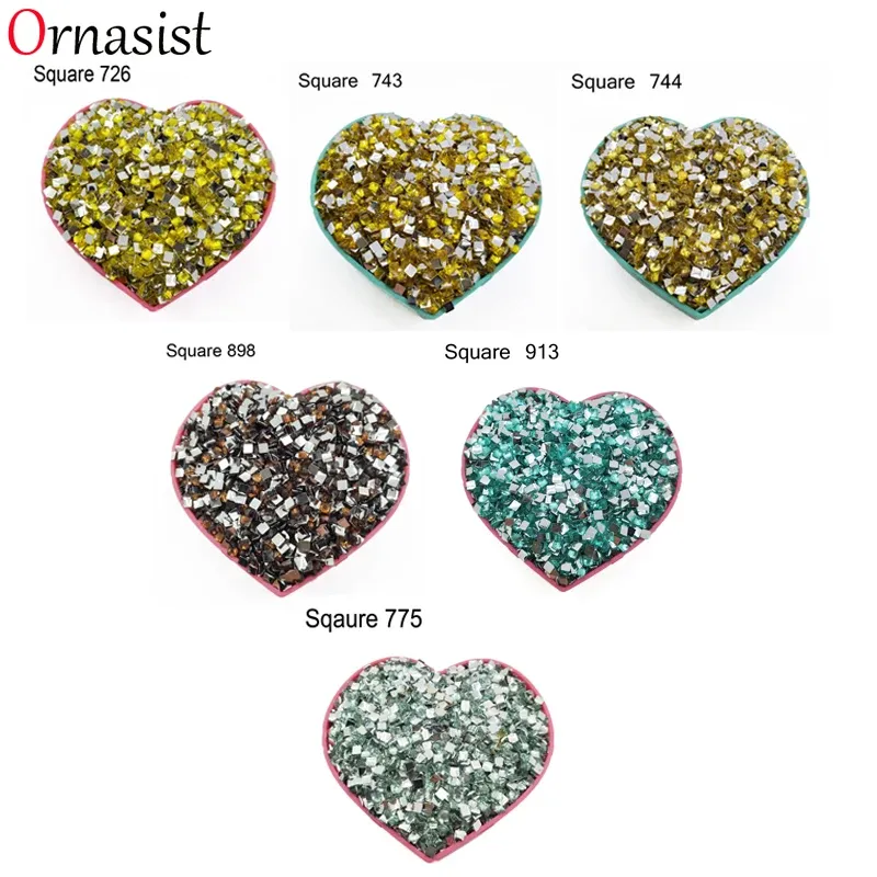 Diamantmalerei Steine quadratisch 10 g bis 500 g bunt