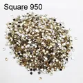 Diamantmalerei Steine quadratisch 10 g bis 500 g bunt – Farbe Crystal Square 950