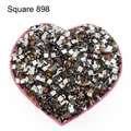 Diamantmalerei Steine quadratisch 10 g bis 500 g bunt – Farbe Crystal Square 898