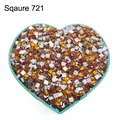 Diamantmalerei Steine quadratisch 10 g bis 500 g bunt – Farbe Crystal Square 721