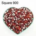 Diamantmalerei Steine quadratisch 10 g bis 500 g bunt – Farbe Crystal Square 900
