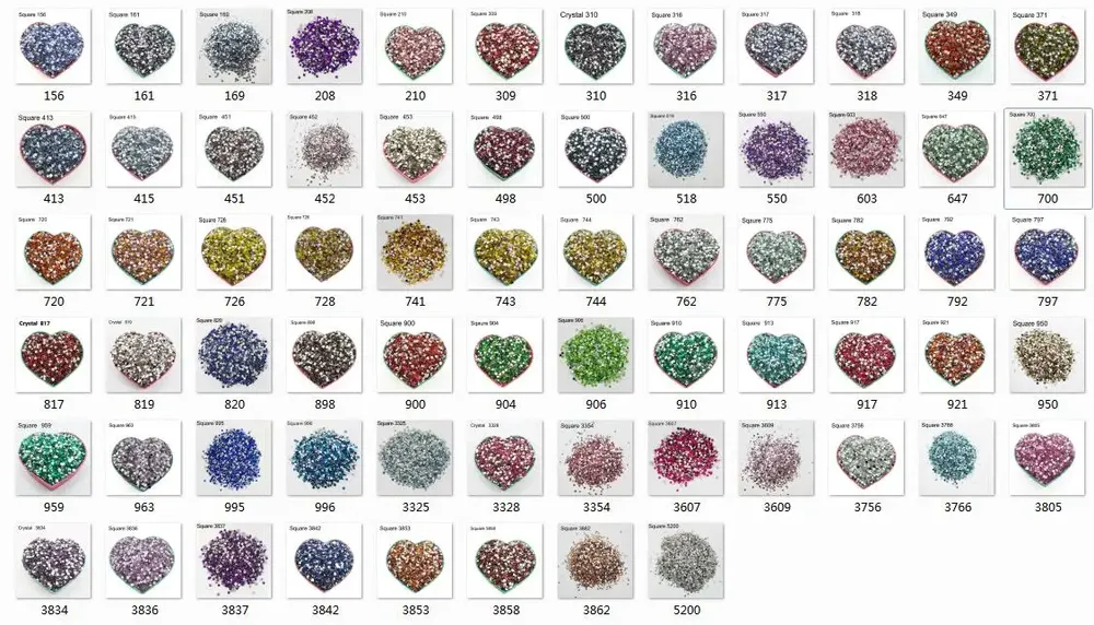 Diamantmalerei Steine quadratisch 10 g bis 500 g bunt