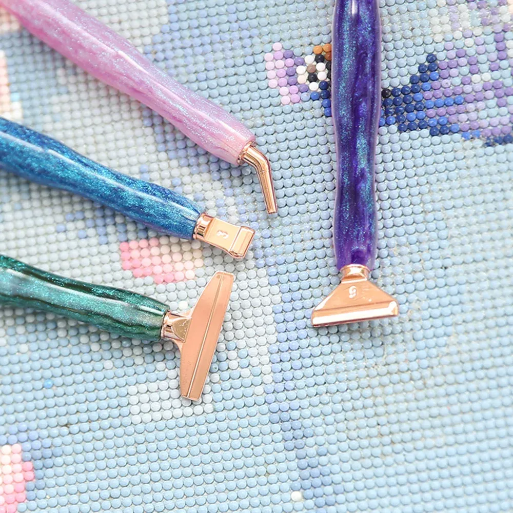 Diamantmalerei Stift aus Harz mit Metall Ersatzspitzen