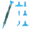 Diamantmalerei Stift aus Harz mit Metall Ersatzspitzen – Farbe Green-Plastic Tips