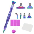Diamantmalerei Stift aus Harz mit Metall Ersatzspitzen – Farbe Purple-Metal -Clay