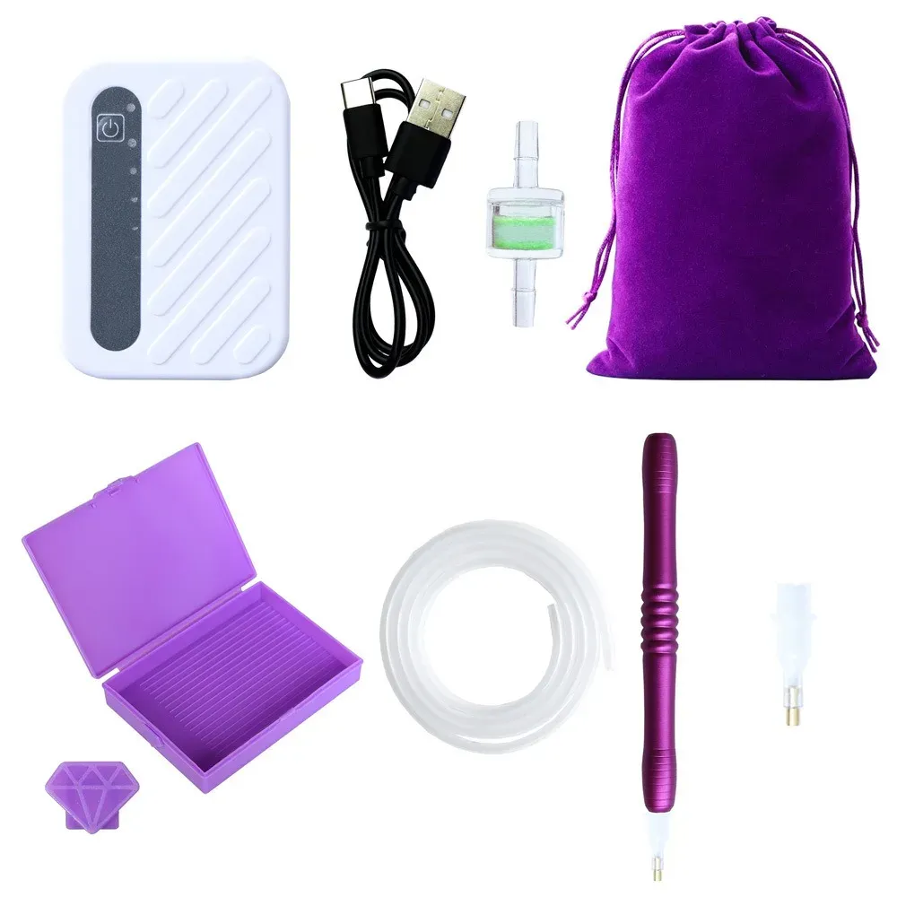 Diamantmalerei Stift Kit mit Vakuum und Ablagefach