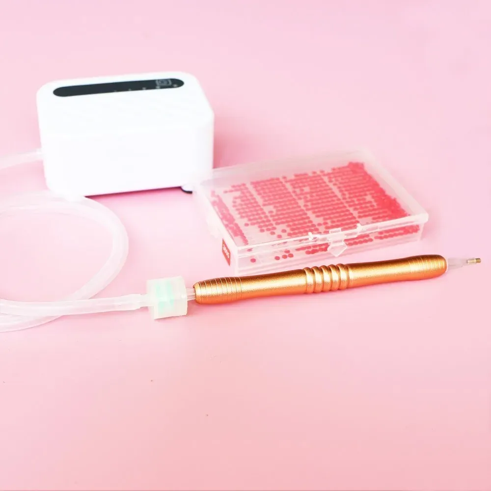 Diamantmalerei Stift Kit mit Vakuum und Ablagefach
