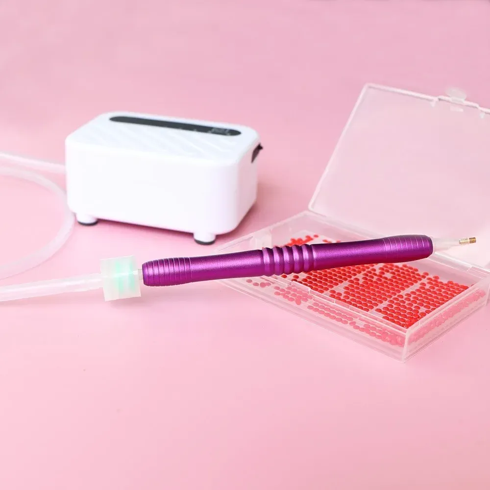 Diamantmalerei Stift Kit mit Vakuum und Ablagefach