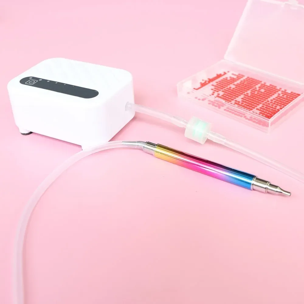 Diamantmalerei Stift Kit mit Vakuum und Ablagefach