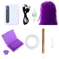 Diamantmalerei Stift Kit mit Vakuum und Ablagefach – Farbe Dunkelgrau (G)
