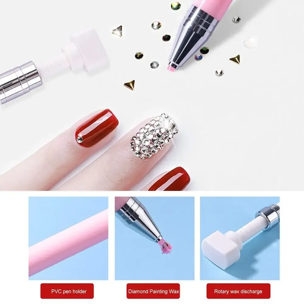 Diamantmalerei Stift mit drehbarem Wachskopf für Bastelarbeiten